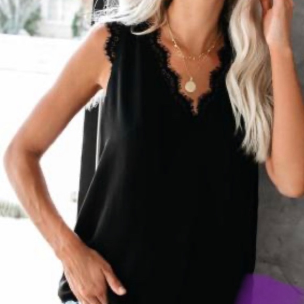 black tank top